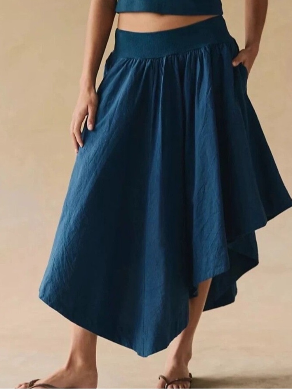 NWT FREE PEOPLE FREE EST PISTACCIO SKIRT AMPARO BLUE